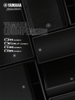 Yamaha - Catalog - 2025 Loudspeakers brochure